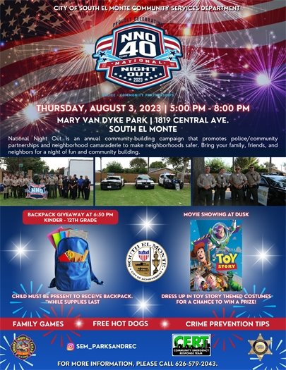 National Night Out Event Flyer 