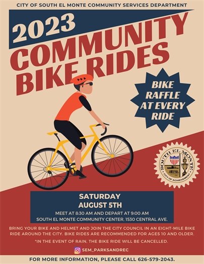 August 5 Community Bike Ride Flyer 