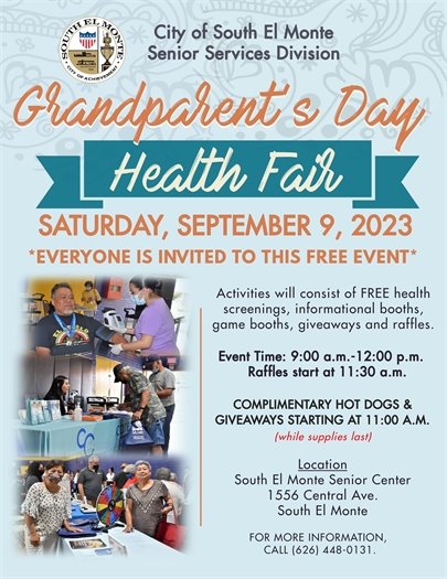 Grandparent's Day Health Fair Flyer 
