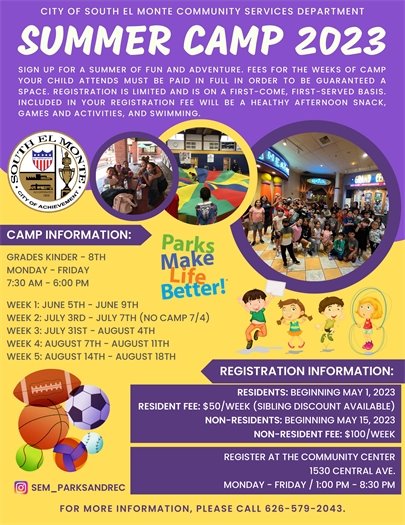 Summer Day Camp Flyer png