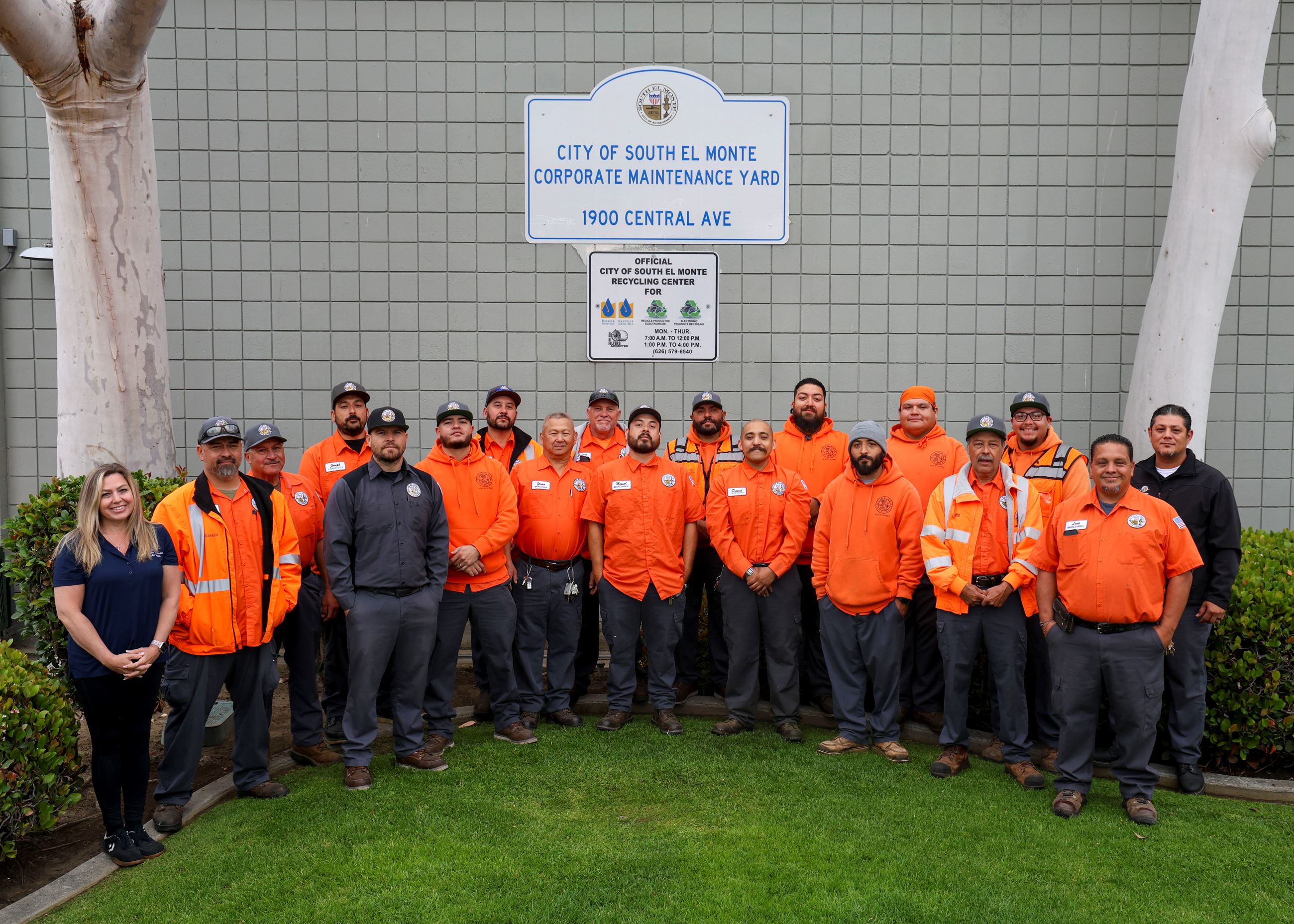 Group photo of public works staff