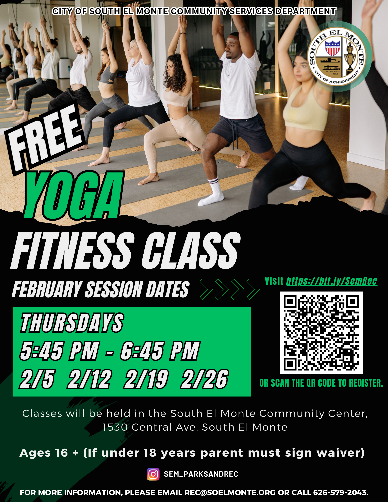 February Yoga Classes